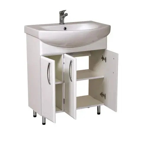 Mobilier de baie pe pardoseală Decor, Alb Aqua Rodos