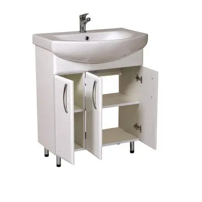 Mobilier de baie pe pardoseală Decor, Alb Aqua Rodos