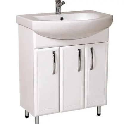 Mobilier de baie pe pardoseală Decor, Alb Aqua Rodos