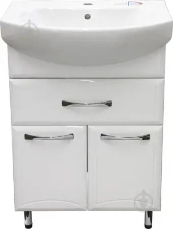 Mobilier de baie pe pardoseală cu sertar Decor, Alb Aqua Rodos