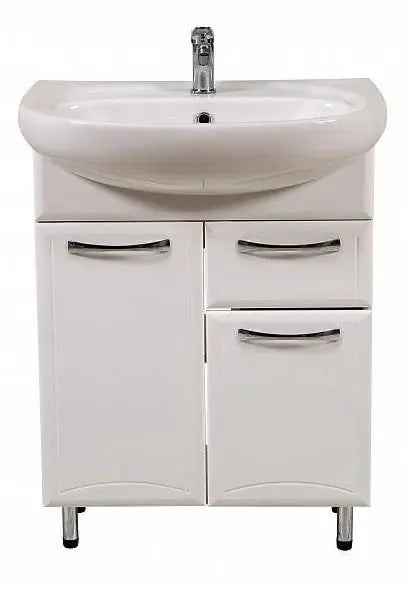 Mobilier de baie pe pardoseală cu sertar Decor, Alb Aqua Rodos