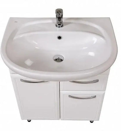 Mobilier de baie pe pardoseală cu sertar Decor, Alb Aqua Rodos