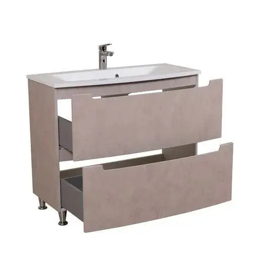 Mobilier de baie pe pardoseală Headway beton-beige Aqua Rodos