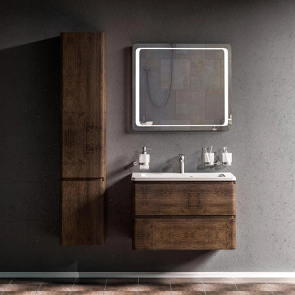 Mobilier de baie suspendat Accent castan Aqua Rodos