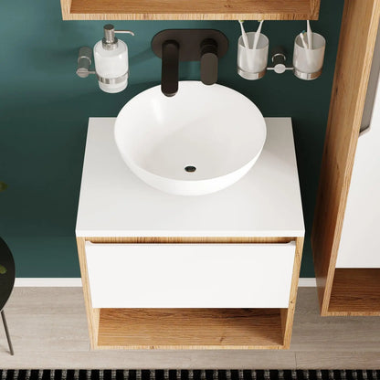 Mobilier de baie suspendat Edda Sevilya,cu blat Aqua Rodos