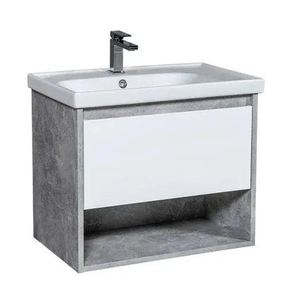 Mobilier de baie suspendat Edda, Beton Aqua Rodos