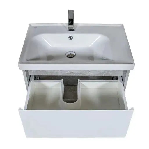 Mobilier de baie suspendat Edda, Beton Aqua Rodos