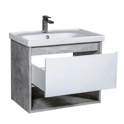 Mobilier de baie suspendat Edda, Beton Aqua Rodos
