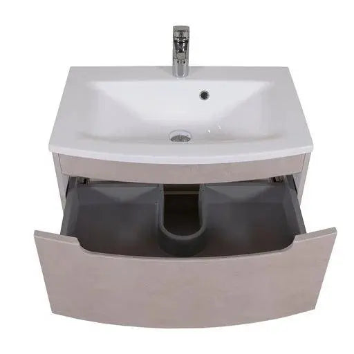 Mobilier de baie suspendat Headway beton-beige Aqua Rodos