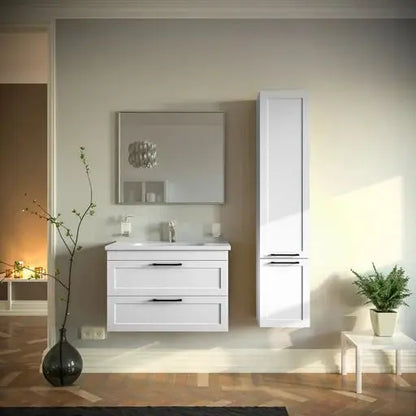 Mobilier de baie suspedat Inari, Alb Aqua Rodos