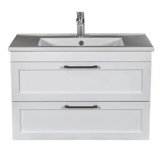 Mobilier de baie suspedat Inari, Alb Aqua Rodos