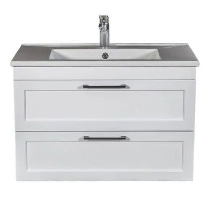 Mobilier de baie suspedat Inari, Alb Aqua Rodos