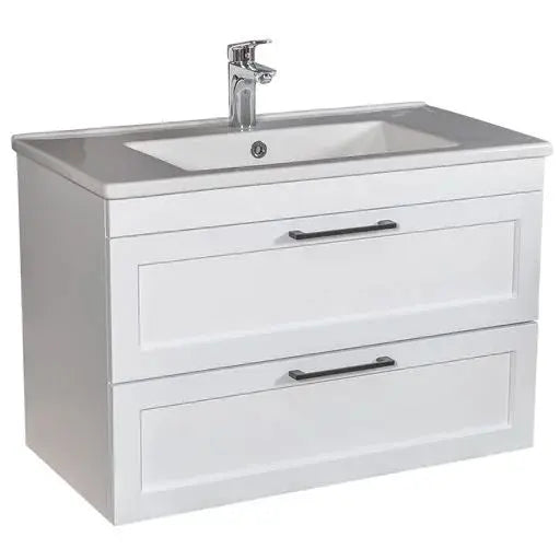 Mobilier de baie suspedat Inari, Alb Aqua Rodos