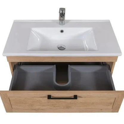 Mobilier de baie suspedat Inari, Oak Nebraska Aqua Rodos