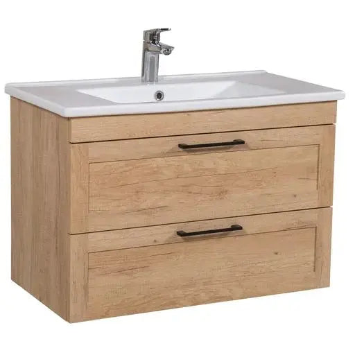 Mobilier de baie suspedat Inari, Oak Nebraska Aqua Rodos