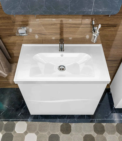 Mobilier de baie suspendat Vista, Alb Aqua Rodos