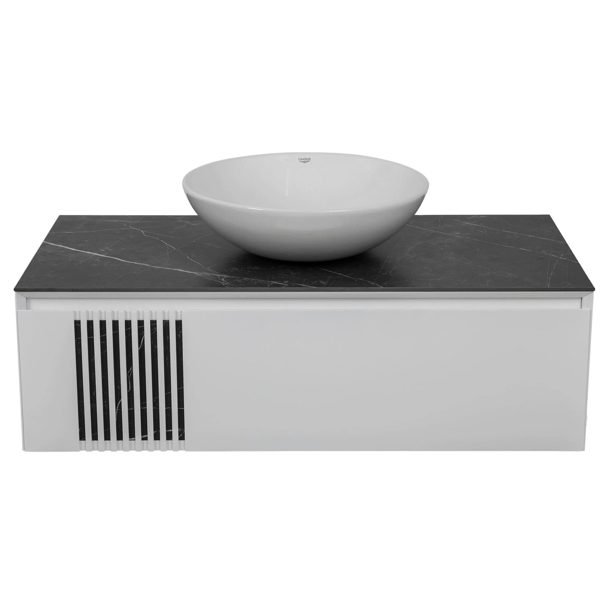 Mobilier de baie suspendat Manhattan (Zero), Alb Aqua Rodos