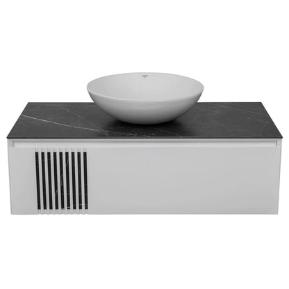 Mobilier de baie suspendat Manhattan (Zero), Alb Aqua Rodos