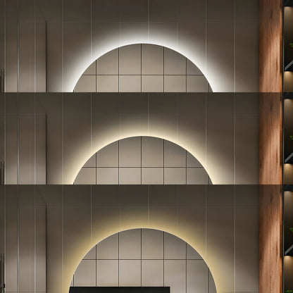 Oglindă Baie LED cu functie Dezaburire, Ceas ,Trei tipuri de lumină ,J170 www.olivy.ro