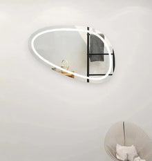 Oglinda Baie LED 80x45cm 3 Functii Touch Dezaburire J118 www.olivy.ro