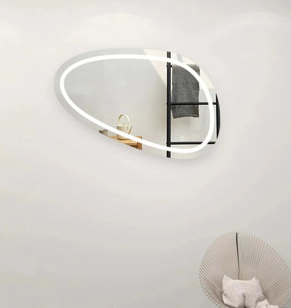 Oglinda Baie LED 80x45cm 3 Functii Touch Dezaburire J118 www.olivy.ro
