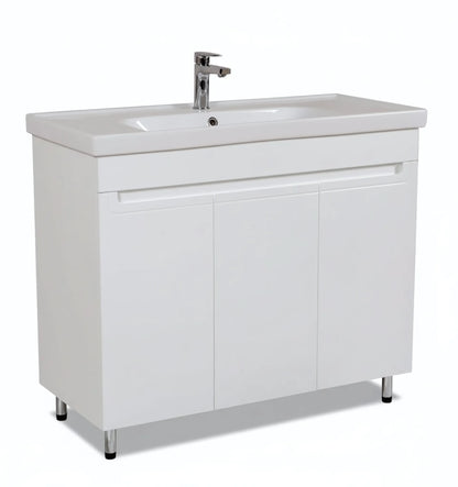 Badmöbel Set Omega – Stand-Unterschrank inkl. Keramikwaschbecken