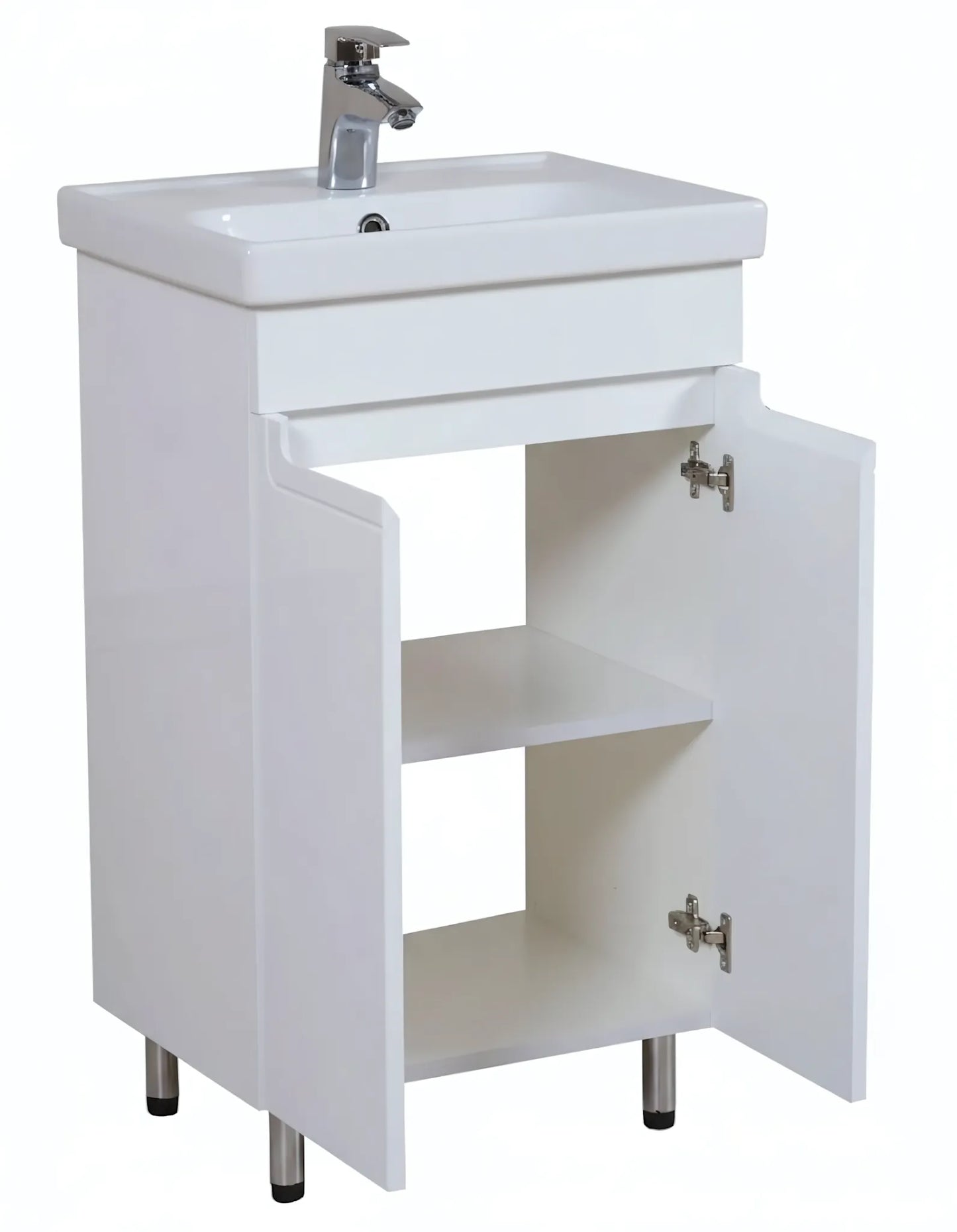 Badmöbel Set Omega – Stand-Unterschrank inkl. Keramikwaschbecken