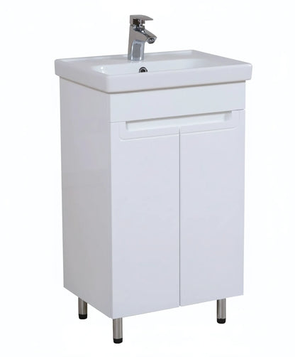 Badmöbel Set Omega – Stand-Unterschrank inkl. Keramikwaschbecken