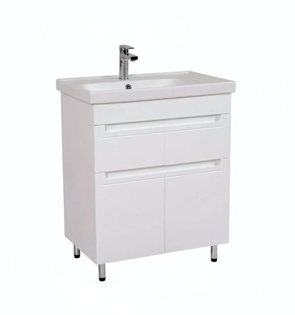 Badmöbel Set Omega – Stand-Unterschrank inkl. Keramikwaschbecken