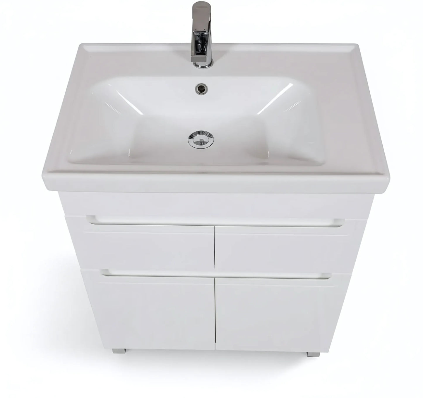 Badmöbel Set Omega – Stand-Unterschrank inkl. Keramikwaschbecken