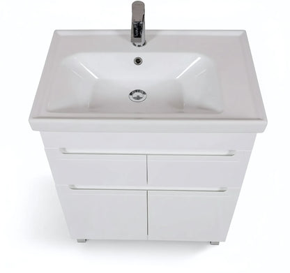Badmöbel Set Omega – Stand-Unterschrank inkl. Keramikwaschbecken
