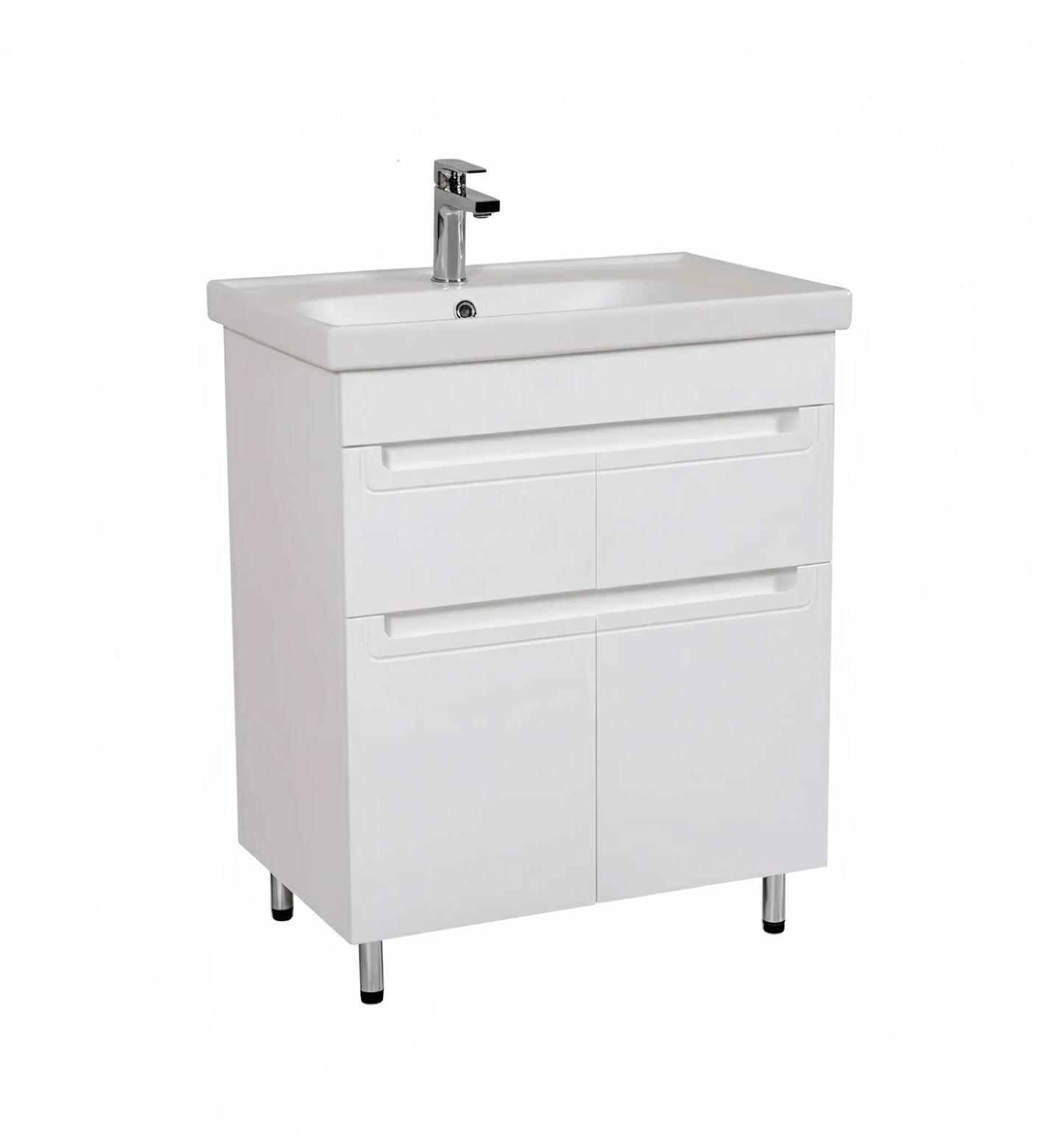 Badmöbel Set Omega – Stand-Unterschrank inkl. Keramikwaschbecken