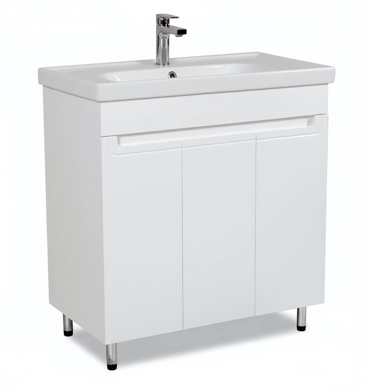 Badmöbel Set Omega – Stand-Unterschrank inkl. Keramikwaschbecken