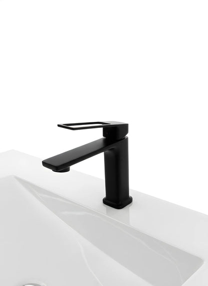 Baterie lavoar modernă – finisaj negru mat, design premium
