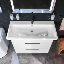 Mobilier de baie pe pardoseală Paola, Alb Aqua Rodos