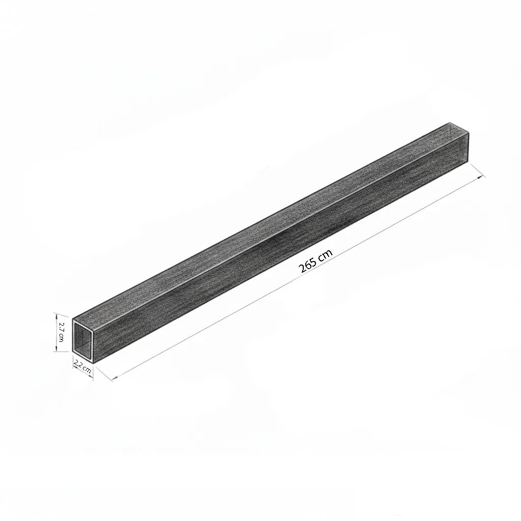 Schwarzes Holz-Lamellenpaneel – Linea Slim Single