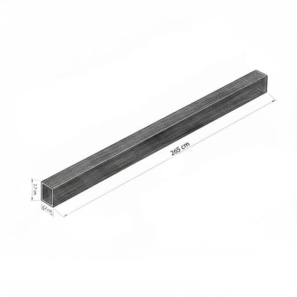 Schwarzes Holz-Lamellenpaneel – Linea Slim Single