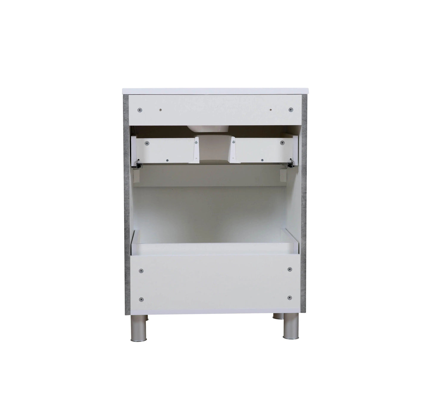 Mobilier de baie pe pardoseală Accent gri Aqua Rodos