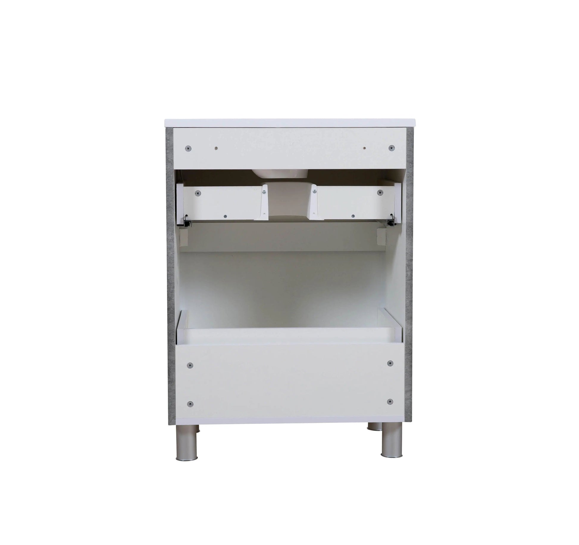 Mobilier de baie pe pardoseală Accent gri Aqua Rodos