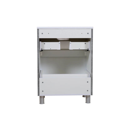 Mobilier de baie pe pardoseală Accent gri Aqua Rodos