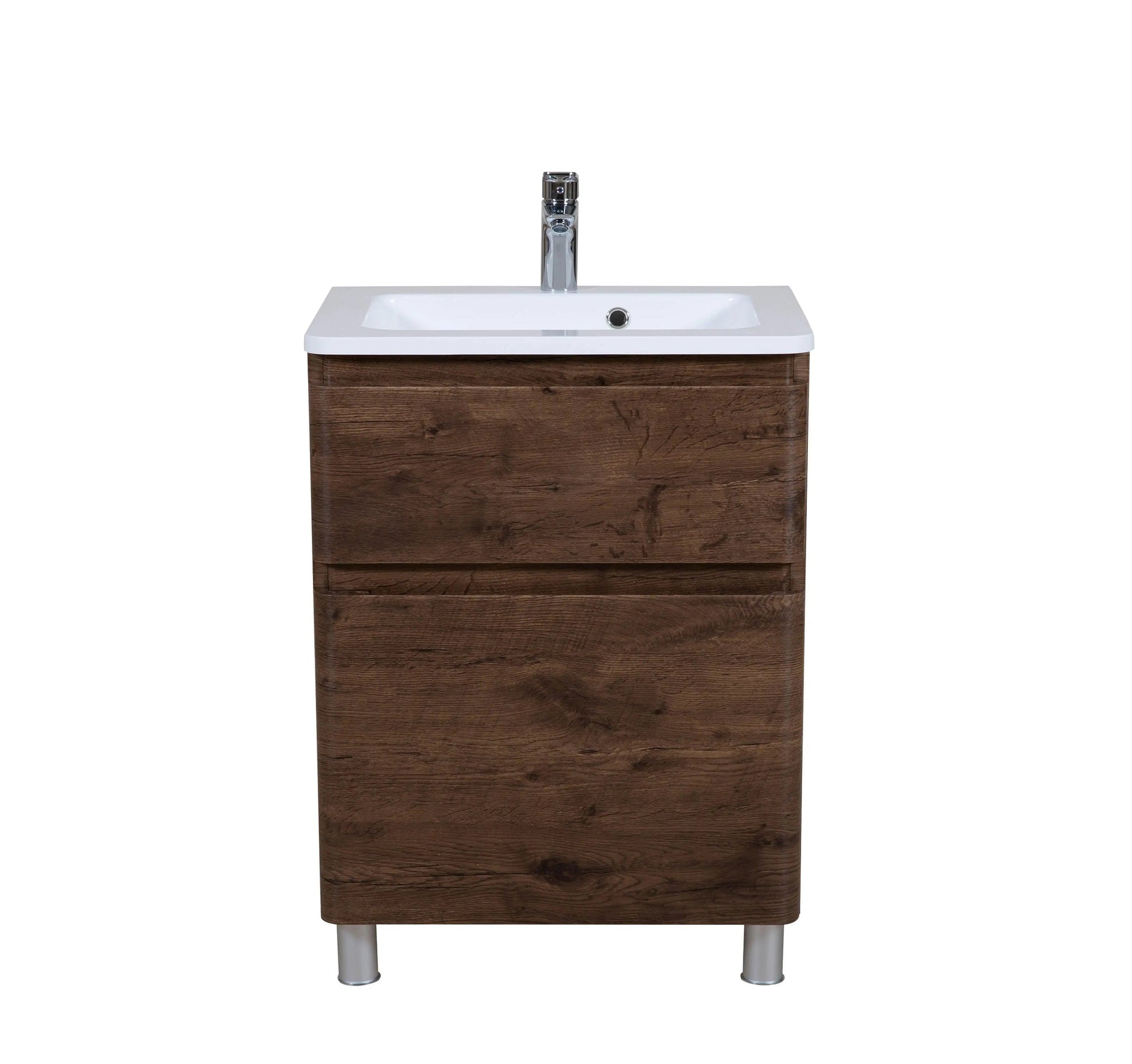 Mobilier de baie pe pardoseala Accent castan Aqua Rodos