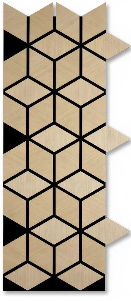 Dekoratives Lamellen-Wandpaneel Cubic Wood – Natur-Eiche XYPT-12