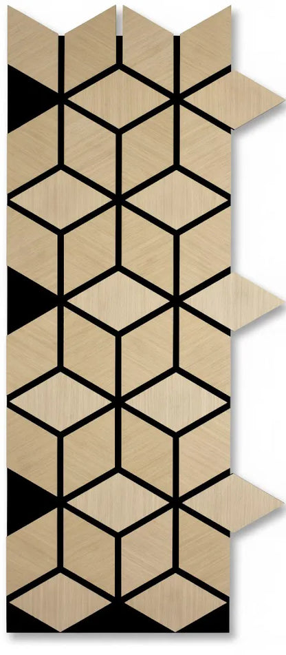 Dekoratives Lamellen-Wandpaneel Cubic Wood – Natur-Eiche XYPT-12