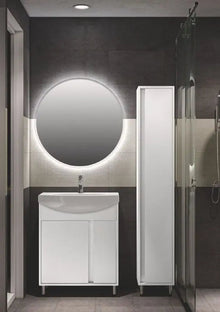Mobilier de baie pe pardoseală Terra, Alb Aqua Rodos