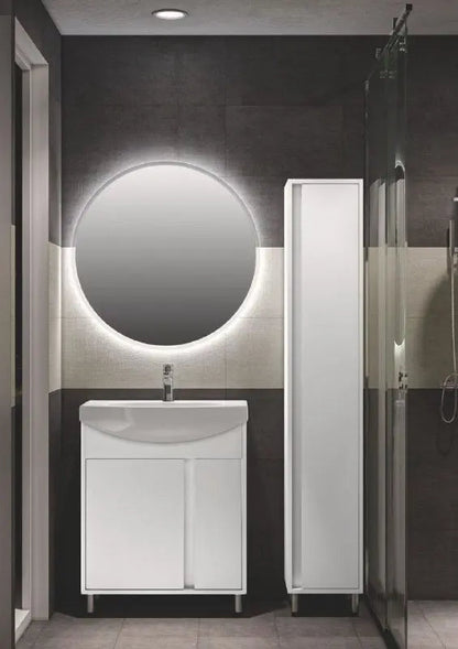 Mobilier de baie pe pardoseală Terra, Alb Aqua Rodos