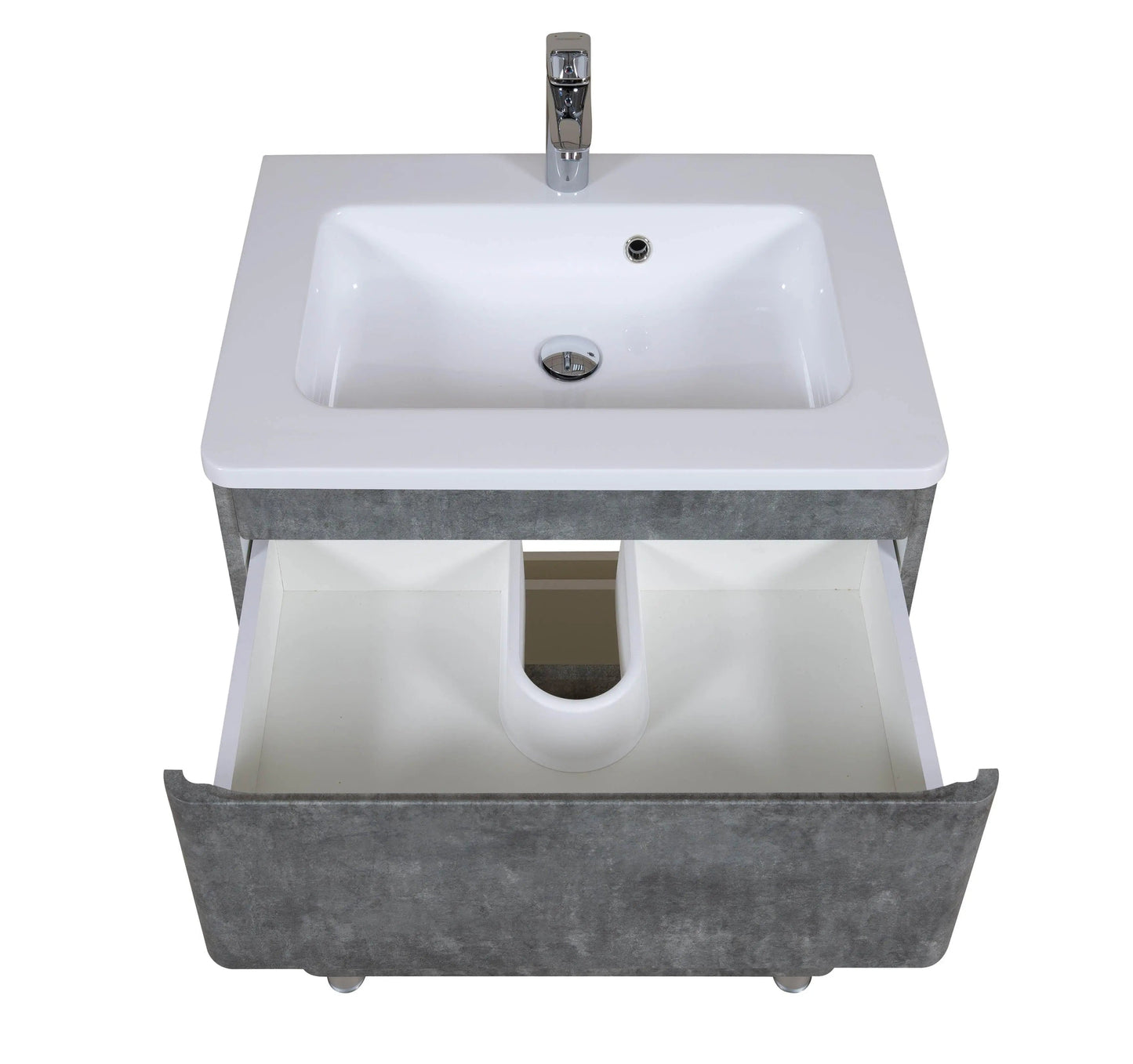 Mobilier de baie pe pardoseală Accent gri Aqua Rodos