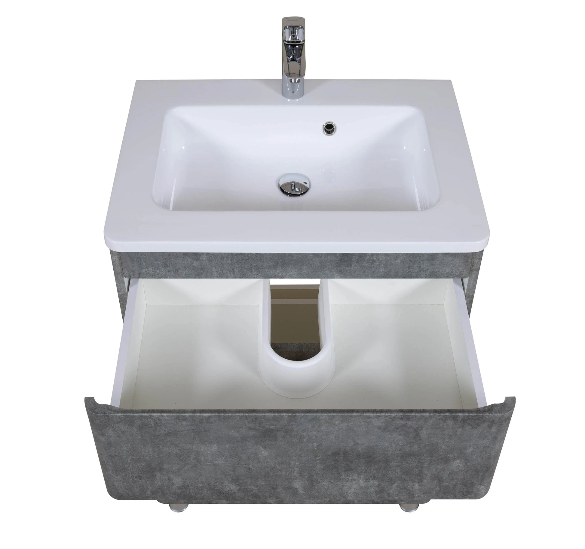 Mobilier de baie pe pardoseală Accent gri Aqua Rodos