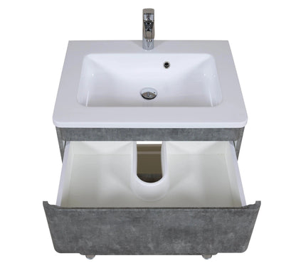 Mobilier de baie pe pardoseală Accent gri Aqua Rodos