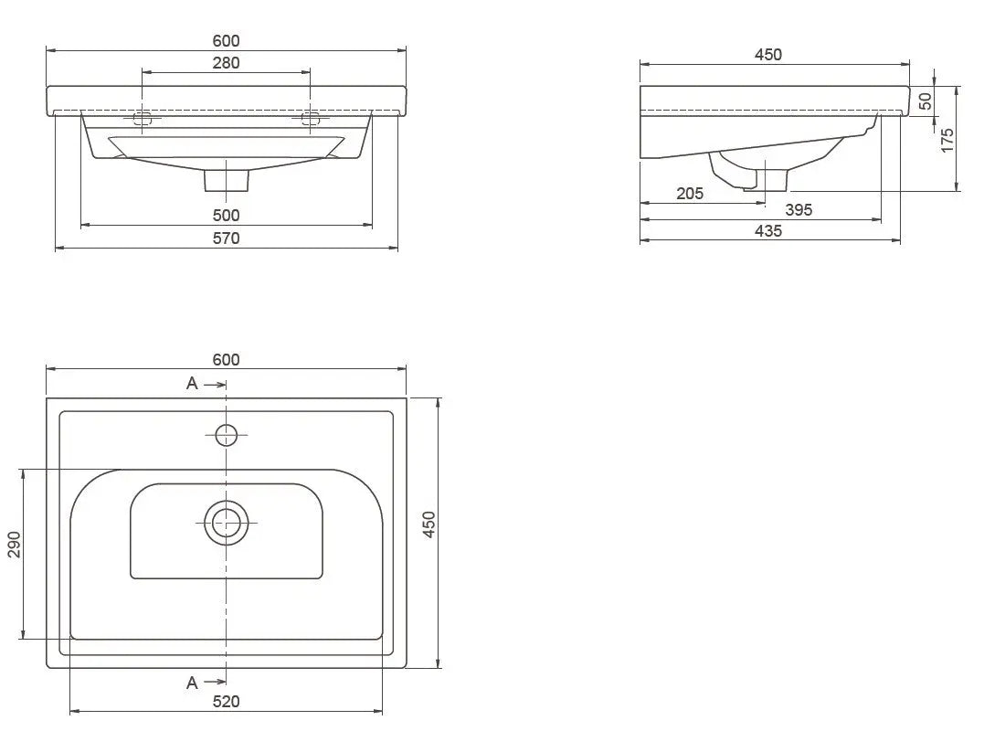 Mobilier de baie suspendat Infinity, Alb Aqua Rodos