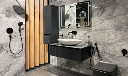 Mobilier de baie suspendat Manhattan , Antracit Aqua Rodos